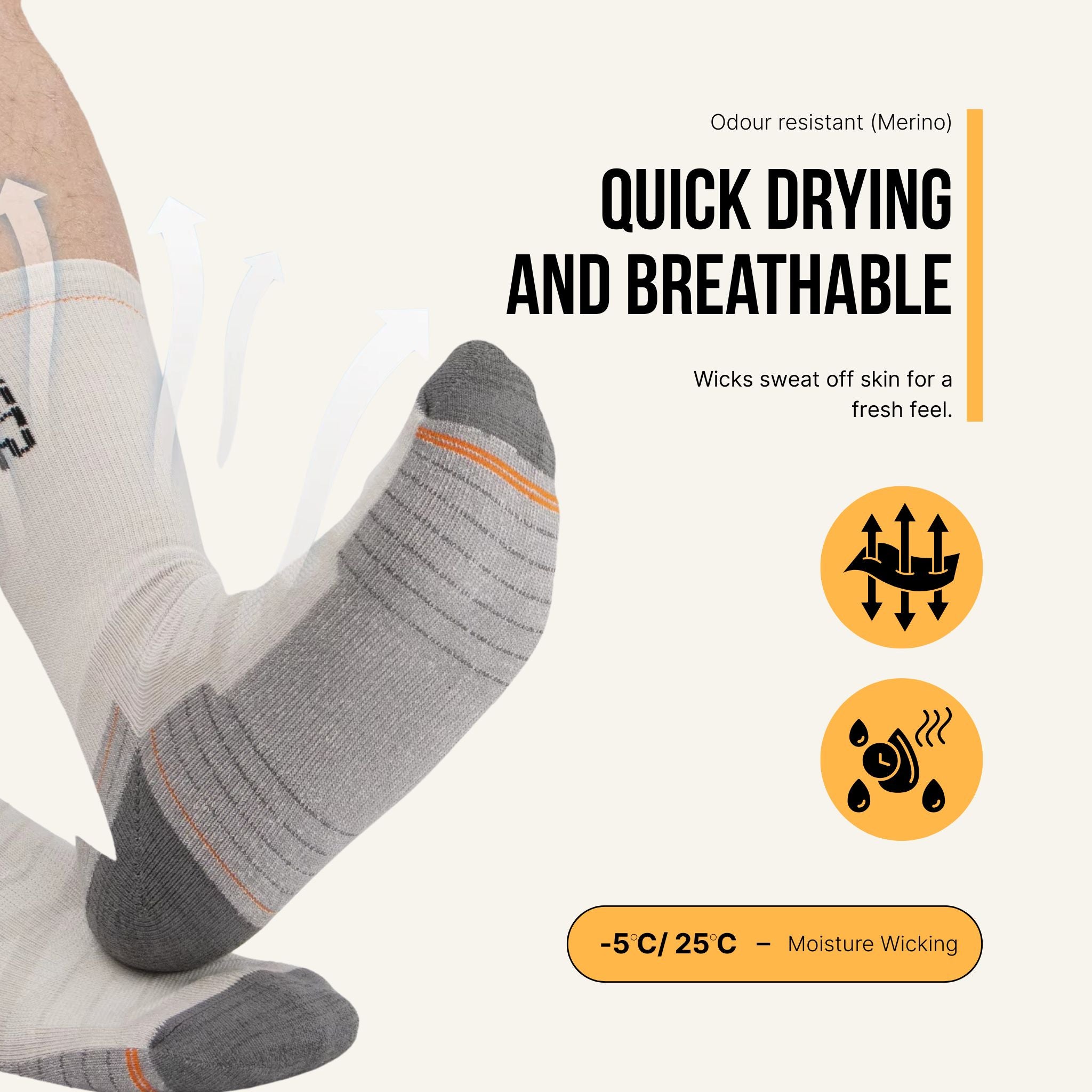 WRELS Merino Wool Hiking Socks